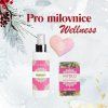 Dárková sada Květinová láska s nápisem Pro milovnice Wellness